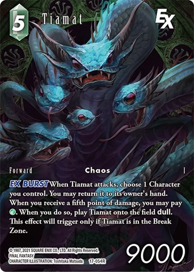 Tiamat EX (Full Art) - FF TCG card - Rebellion's Call