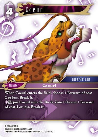 Coeurl - Journey of Discovery FF TCG spoiler