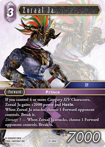 Zoraal Ja - Journey of Discovery FF TCG spoiler