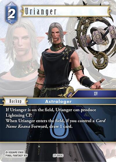 Urianger - Journey of Discovery FF TCG spoiler