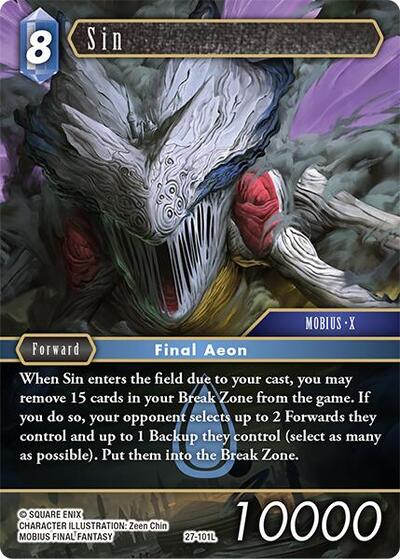 Sin - Journey of Discovery FF TCG spoiler