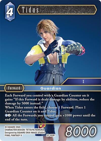 Tidus - Journey of Discovery FF TCG spoiler