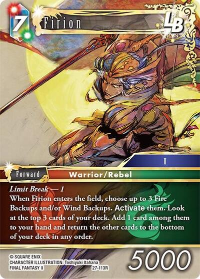 Firion LB - Journey of Discovery FF TCG spoiler