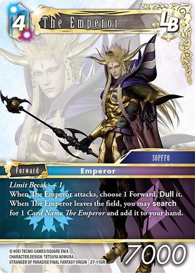 The Emperor LB - Journey of Discovery FF TCG spoiler