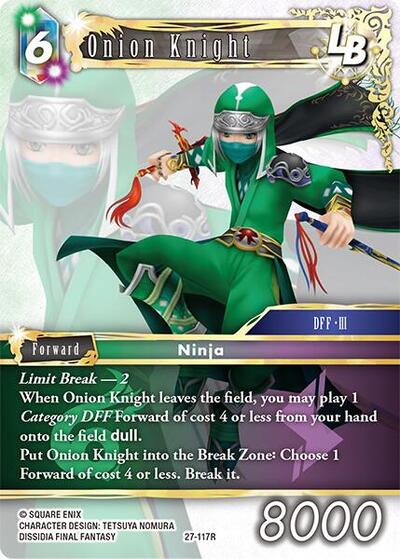 Onion Knight LB - Journey of Discovery FF TCG spoiler