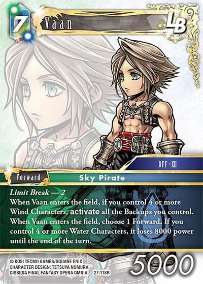 Vaan LB - Journey of Discovery FF TCG spoiler