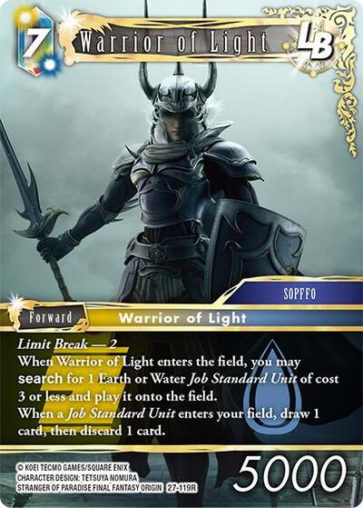 Warrior of Light LB - Journey of Discovery FF TCG spoiler