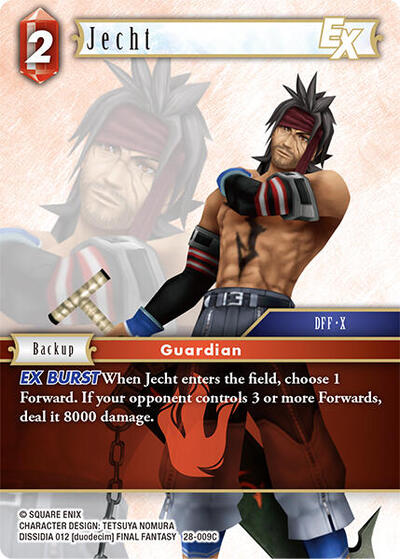 Jecht EX - Dreamlike Oceans FF TCG spoiler