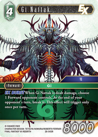 Gi Nattak EX - Dreamlike Oceans FF TCG spoiler