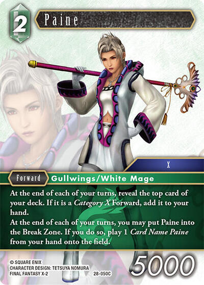 Paine - Dreamlike Oceans FF TCG spoiler