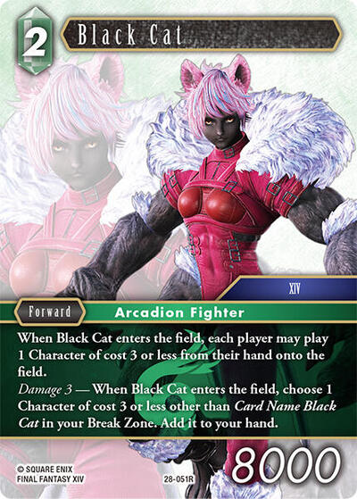 Black Cat - Dreamlike Oceans FF TCG spoiler