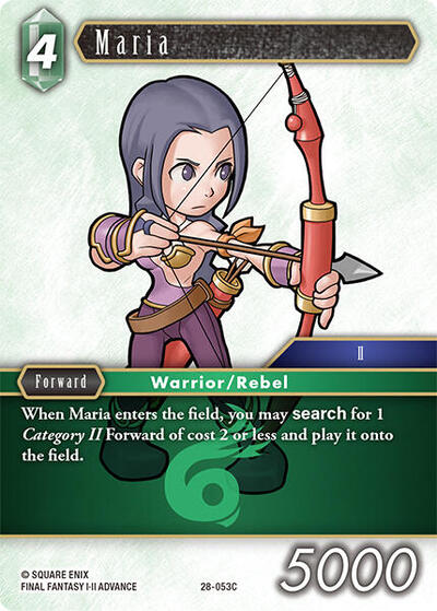 Maria - Dreamlike Oceans FF TCG spoiler