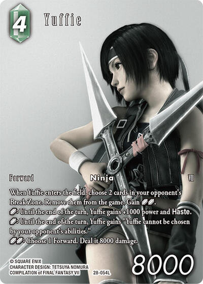 Yuffie (Full Art) - Dreamlike Oceans FF TCG spoiler