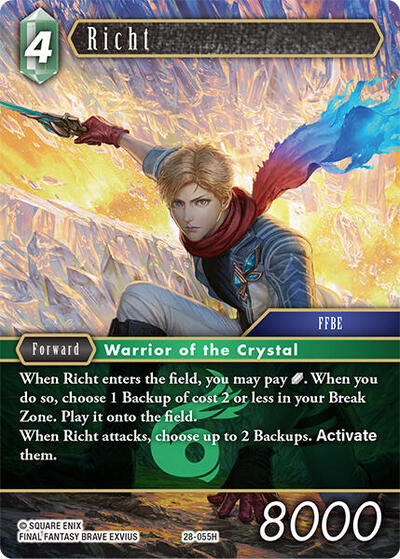 Richt - Dreamlike Oceans FF TCG spoiler