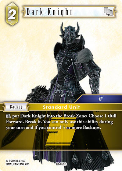 Dark Knight - Dreamlike Oceans FF TCG spoiler
