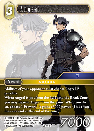 Angeal - Dreamlike Oceans FF TCG spoiler