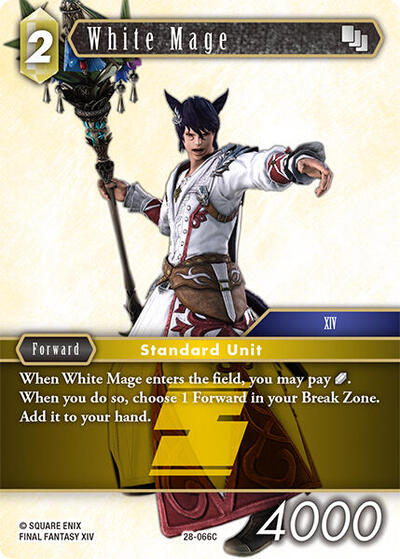White Mage - Dreamlike Oceans FF TCG spoiler