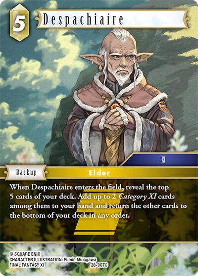 Despachiaire - Dreamlike Oceans FF TCG spoiler