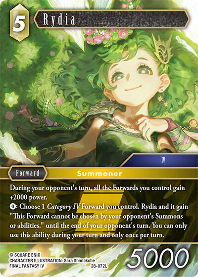 Rydia - Dreamlike Oceans FF TCG spoiler