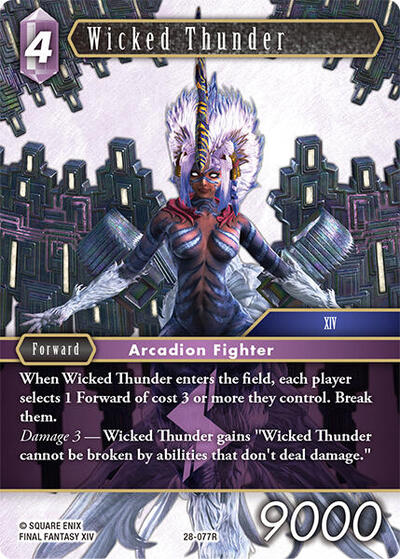 Wicked Thunder - Dreamlike Oceans FF TCG spoiler