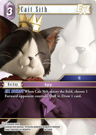 Cait Sith EX - Dreamlike Oceans FF TCG spoiler