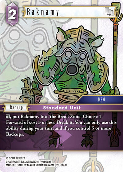 Baknamy - Dreamlike Oceans FF TCG spoiler