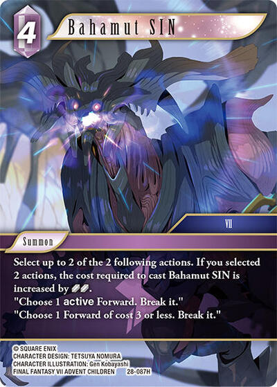 Bahamut SIN - Dreamlike Oceans FF TCG spoiler