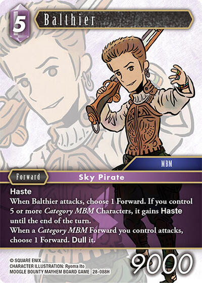 Balthier - Dreamlike Oceans FF TCG spoiler