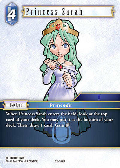 Princess Sarah - Dreamlike Oceans FF TCG spoiler