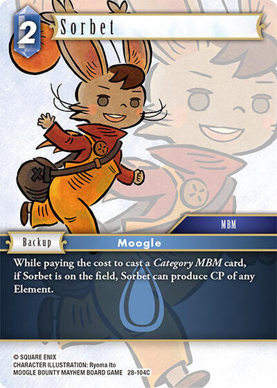 Sorbet - Dreamlike Oceans FF TCG spoiler