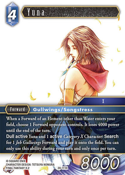 Yuna - Dreamlike Oceans FF TCG spoiler