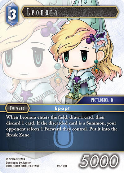 Leonora - Dreamlike Oceans FF TCG spoiler