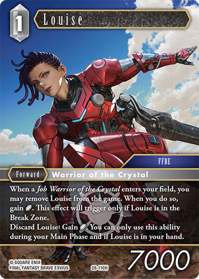 Louise - Dreamlike Oceans FF TCG spoiler