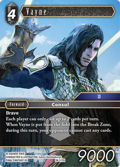 Vayne - Dreamlike Oceans FF TCG spoiler
