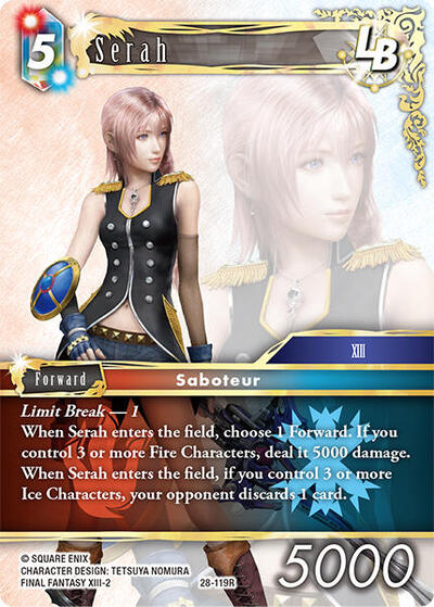 Serah - Dreamlike Oceans FF TCG spoiler