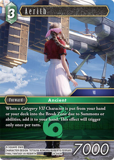 Aerith - Blissful Eternity FF TCG spoiler