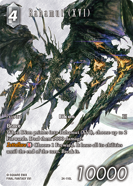 Bahamut (XVI) - Dreamlike Oceans FF TCG spoiler