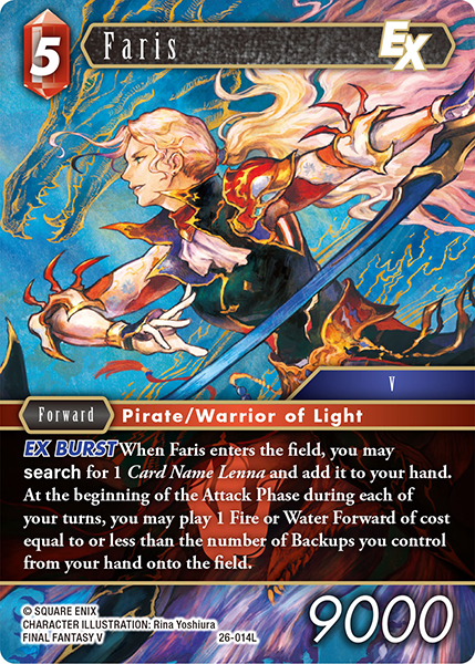 Faris - Gunslinger in the Abyss FF TCG spoiler