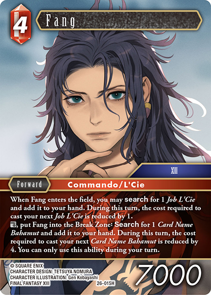 Fang - Gunslinger in the Abyss FF TCG spoiler