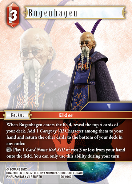 Bugenhagen - Gunslinger in the Abyss FF TCG spoiler
