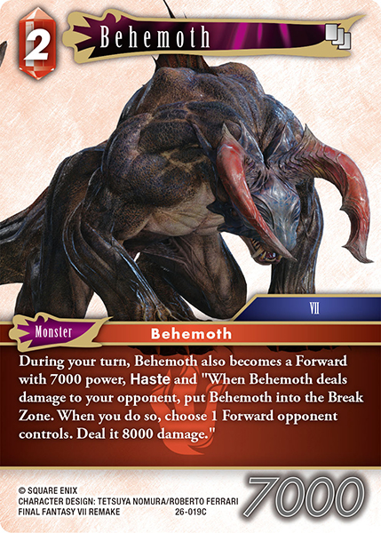 Behemoth - Gunslinger in the Abyss FF TCG spoiler