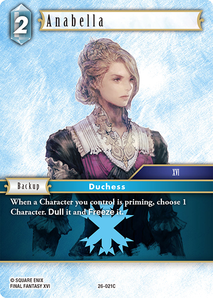 Anabella - Gunslinger in the Abyss FF TCG spoiler