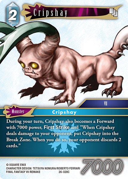 Cripshay - Gunslinger in the Abyss FF TCG spoiler