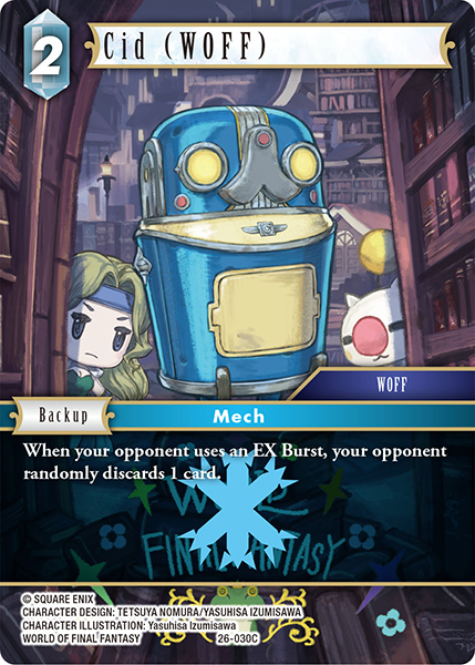 Cid (WOFF) - Gunslinger in the Abyss FF TCG spoiler