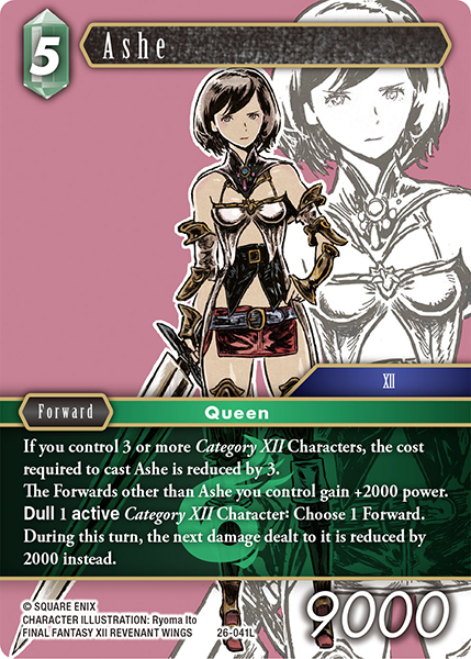 Ashe - Gunslinger in the Abyss FF TCG spoiler
