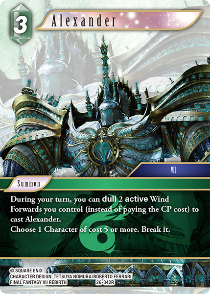 Alexander - Gunslinger in the Abyss FF TCG spoiler