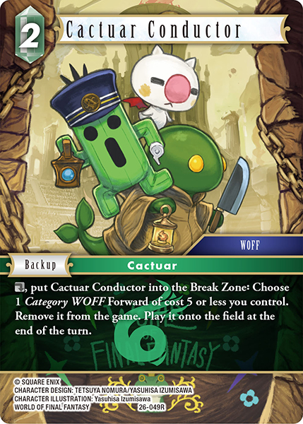 Cactuar Conductor - Gunslinger in the Abyss FF TCG spoiler