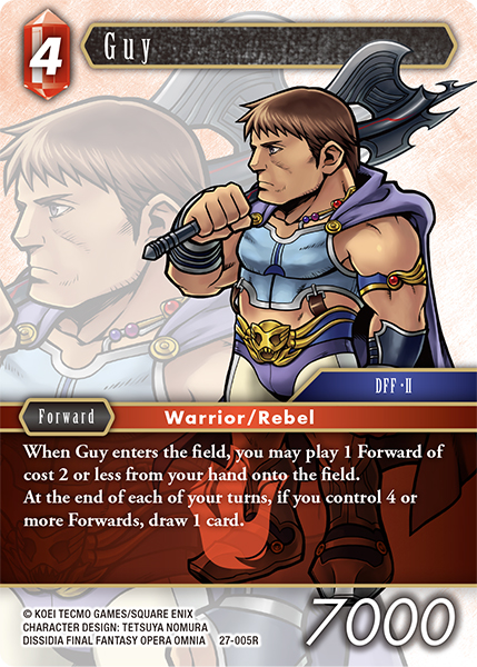 Guy - Journey of Discovery FF TCG spoiler