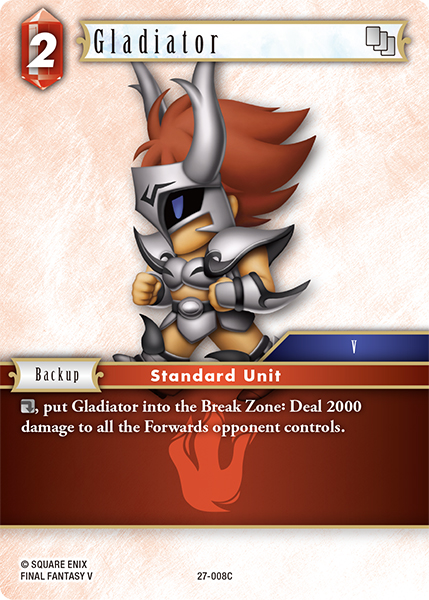 Gladiator - Journey of Discovery FF TCG spoiler