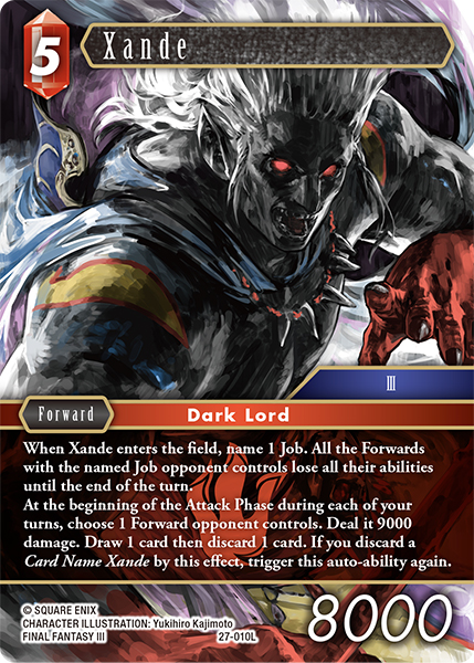 Xande - Journey of Discovery FF TCG spoiler